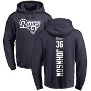 Quindell Johnson Youth Los Angeles Rams Pro Line Backer Pullover Hoodie Navy