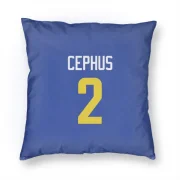 Quintez Cephus Los Angeles Rams  Pillow Cover (18 X 18) - Royal