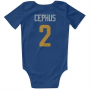 Quintez Cephus Los Angeles Rams   Royal  Infant & Newborn Bodysuit - Gold