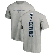 Quintez Cephus Men's Los Angeles Rams Backer T-Shirt - Ash