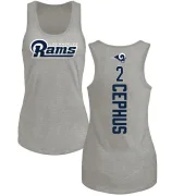 Quintez Cephus Women's Los Angeles Rams Backer Tank Top - Ash