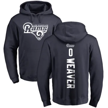 Rashad Weaver Men's Los Angeles Rams Pro Line Backer Pullover Hoodie Navy