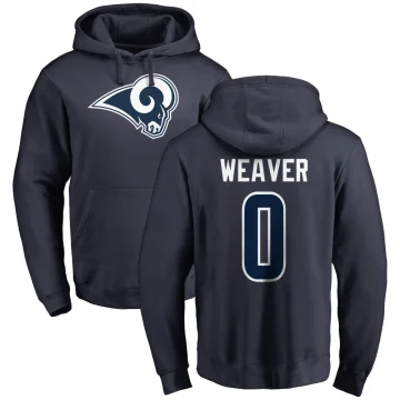 Rashad Weaver Men's Los Angeles Rams Pro Line Logo Pullover Hoodie Navy