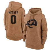 Rashad Weaver Women's Los Angeles Rams 2023 Salute To Service Pullover Hoodie Brown