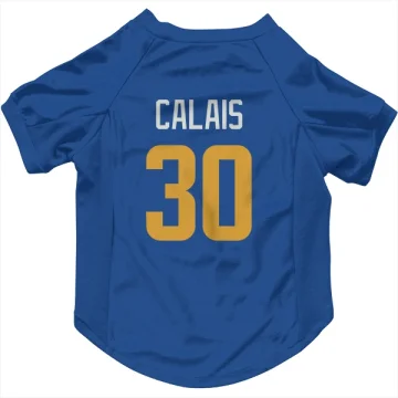 Raymond Calais Los Angeles Rams   Royal  Dog & Cat Pet Jersey - Gold