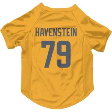 Rob Havenstein Los Angeles Rams  Dog & Cat Pet Jersey - Gold