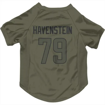 Rob Havenstein Los Angeles Rams  Dog & Cat Pet Jersey - Olive