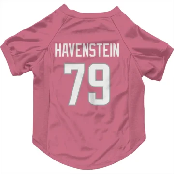 Rob Havenstein Los Angeles Rams  Dog & Cat Pet Jersey - Pink