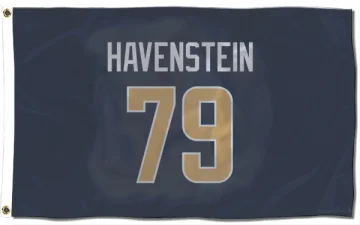 Rob Havenstein Los Angeles Rams  Flag (3 X 5) - Navy