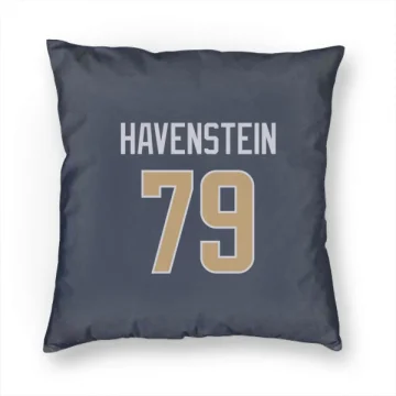 Rob Havenstein Los Angeles Rams  Pillow Cover (18 X 18) - Navy