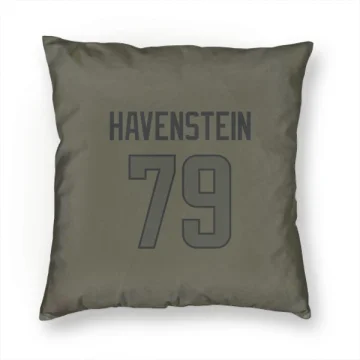 Rob Havenstein Los Angeles Rams  Pillow Cover (18 X 18) - Olive