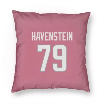 Rob Havenstein Los Angeles Rams  Pillow Cover (18 X 18) - Pink