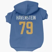 Rob Havenstein Los Angeles Rams   Royal  Dog & Cat Pet Hoodie - Gold