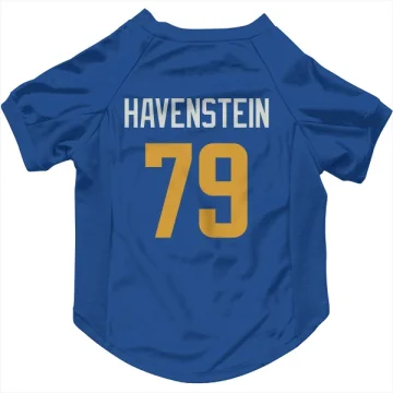 Rob Havenstein Los Angeles Rams Royal  Dog & Cat Pet Jersey - Gold