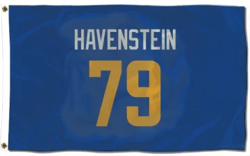 Rob Havenstein Los Angeles Rams Royal  Flag (3 X 5) - Gold