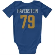 Rob Havenstein Los Angeles Rams   Royal  Infant & Newborn Bodysuit  - Gold