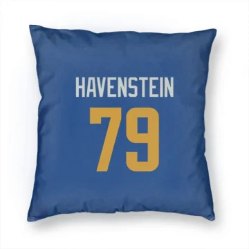 Rob Havenstein Los Angeles Rams Royal  Pillow Cover (18 X 18) - Gold