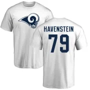 Rob Havenstein Men's Los Angeles Rams Logo T-Shirt - White