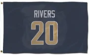 Ronnie Rivers Los Angeles Rams  Flag (3 X 5) - Navy