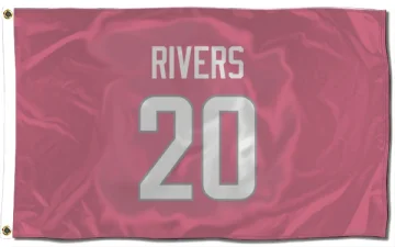 Ronnie Rivers Los Angeles Rams  Flag (3 X 5) - Pink