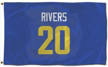 Ronnie Rivers Los Angeles Rams  Flag (3 X 5) - Royal