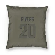 Ronnie Rivers Los Angeles Rams  Pillow Cover (18 X 18) - Olive