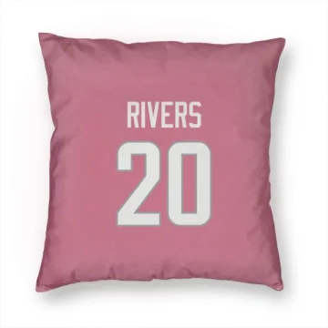 Ronnie Rivers Los Angeles Rams  Pillow Cover (18 X 18) - Pink