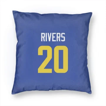 Ronnie Rivers Los Angeles Rams  Pillow Cover (18 X 18) - Royal