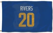 Ronnie Rivers Los Angeles Rams   Royal  Flag (3 X 5) - Gold