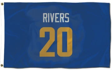 Ronnie Rivers Los Angeles Rams   Royal  Flag (3 X 5) - Gold