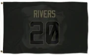 Ronnie Rivers Los Angeles Rams  Service Flag (3 X 5) - Black