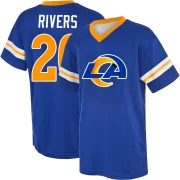 Ronnie Rivers Men's Los Angeles Rams Game Day V-Neck T-Shirt Royal