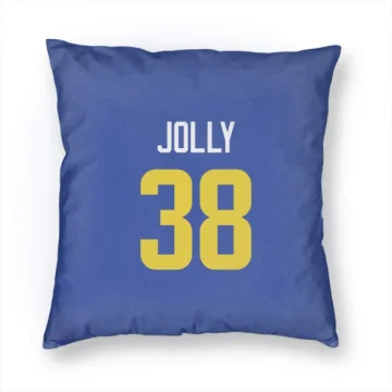 Shaun Jolly Los Angeles Rams  Pillow Cover (18 X 18) - Royal