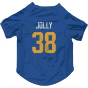 Shaun Jolly Los Angeles Rams   Royal  Dog & Cat Pet Jersey - Gold