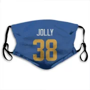 Shaun Jolly Los Angeles Rams   Royal  Face Mask - Gold