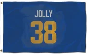 Shaun Jolly Los Angeles Rams   Royal  Flag (3 X 5) - Gold