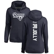 Shaun Jolly Women's Los Angeles Rams Pro Line Backer Pullover Hoodie Navy