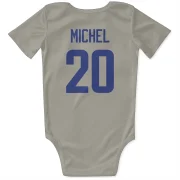 Sony Michel Los Angeles Rams   Bone Infant & Newborn Bodysuit