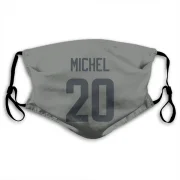 Sony Michel Los Angeles Rams  Face Mask - Gray