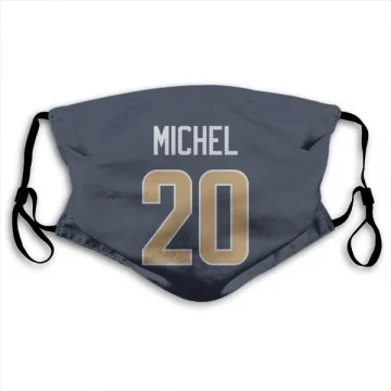 Sony Michel Los Angeles Rams  Face Mask - Navy