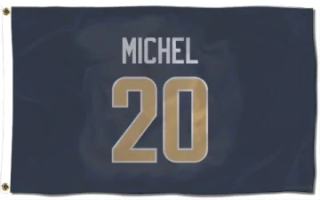 Sony Michel Los Angeles Rams  Flag (3 X 5) - Navy