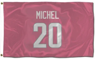 Sony Michel Los Angeles Rams  Flag (3 X 5) - Pink