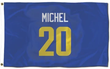 Sony Michel Los Angeles Rams  Flag (3 X 5) - Royal