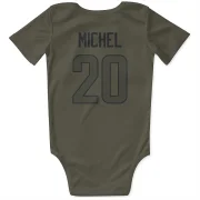 Sony Michel Los Angeles Rams  Infant & Newborn Bodysuit - Olive