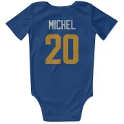 Sony Michel Los Angeles Rams   Royal  Infant & Newborn Bodysuit - Gold