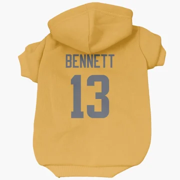 Stetson Bennett Los Angeles Rams  Dog & Cat Pet Hoodie - Gold