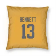 Stetson Bennett Los Angeles Rams  Pillow Cover (18 X 18) - Gold