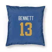 Stetson Bennett Los Angeles Rams   Royal  Pillow Cover (18 X 18) - Gold