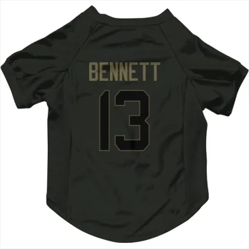 Stetson Bennett Los Angeles Rams  Service Dog & Cat Pet Jersey - Black