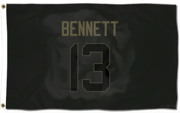 Stetson Bennett Los Angeles Rams  Service Flag (3 X 5) - Black